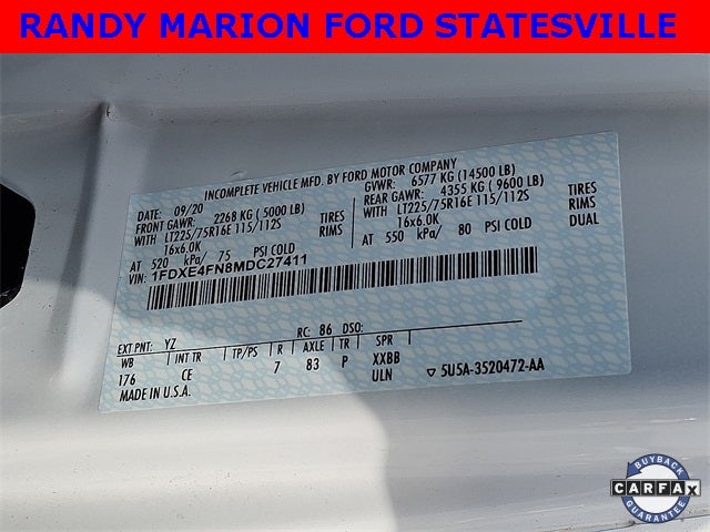 2021 Ford E-450SD Base DRW