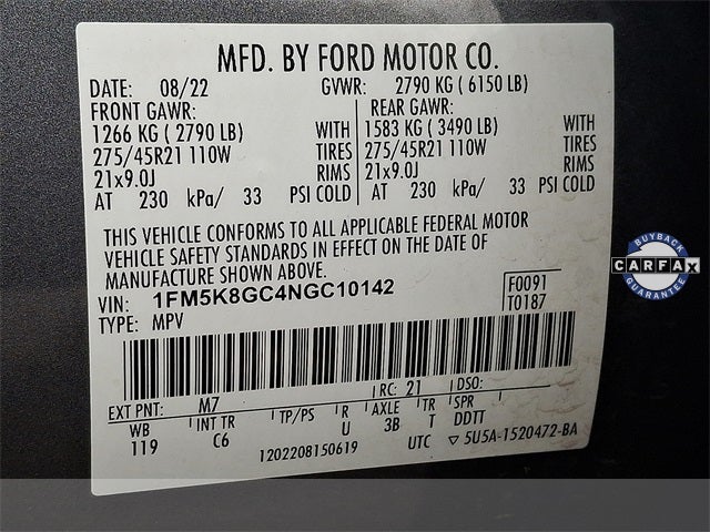 2022 Ford Explorer ST