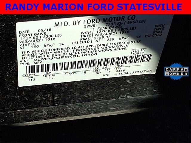 2019 Lincoln Nautilus Black Label