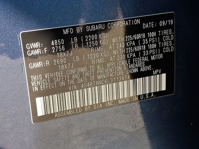 2020 Subaru Outback Limited