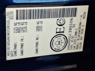 2020 Nissan Maxima 3.5 SL