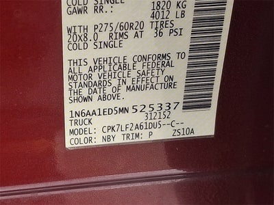 2021 Nissan Titan Platinum Reserve