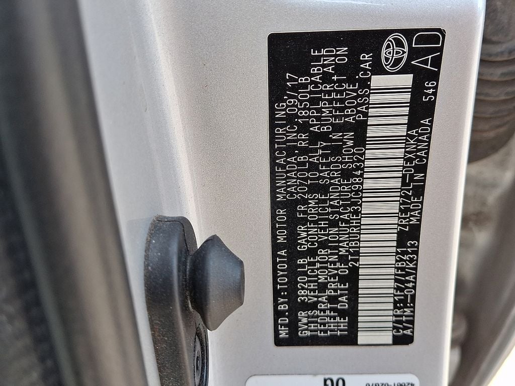 2018 Toyota Corolla LE