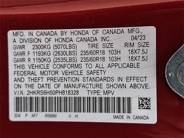 2023 Honda CR-V Hybrid Sport