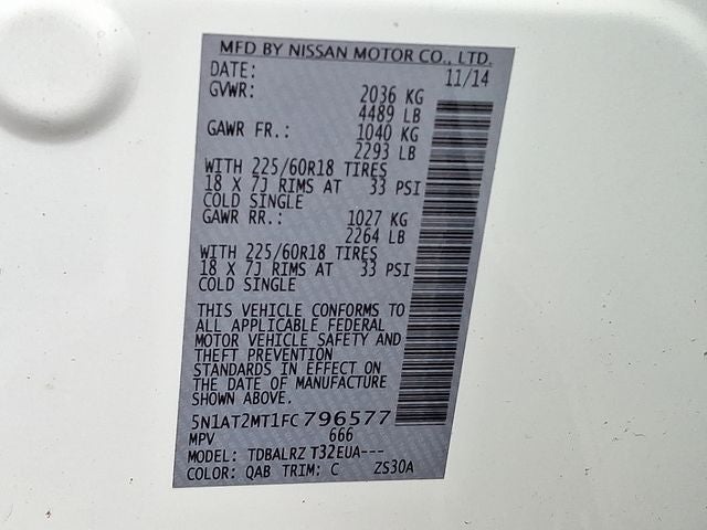 2015 Nissan Rogue SL