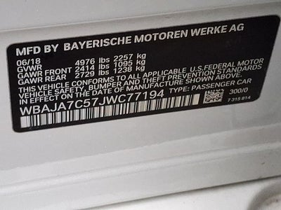 2018 BMW 5 Series 530i xDrive