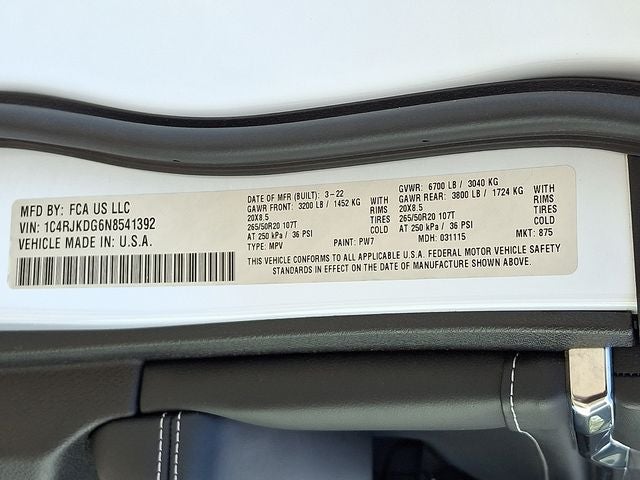 2022 Jeep Grand Cherokee L Overland