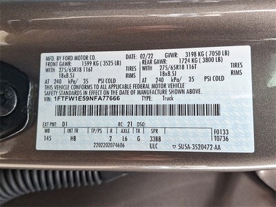 2022 Ford F-150 LARIAT