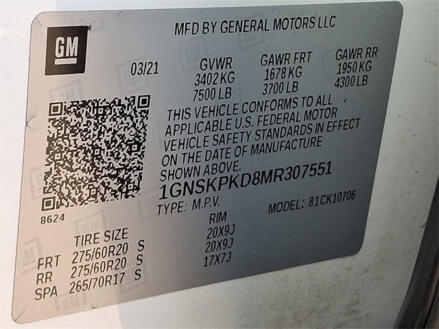 2021 Chevrolet Tahoe Z71