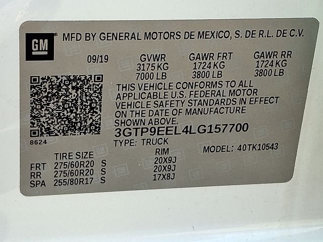 2020 GMC Sierra 1500 AT4