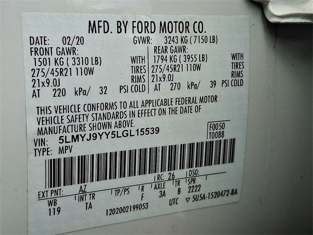 2020 Lincoln Aviator Black Label Grand Touring