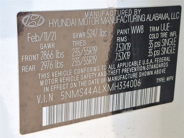 2021 Hyundai Santa Fe Limited