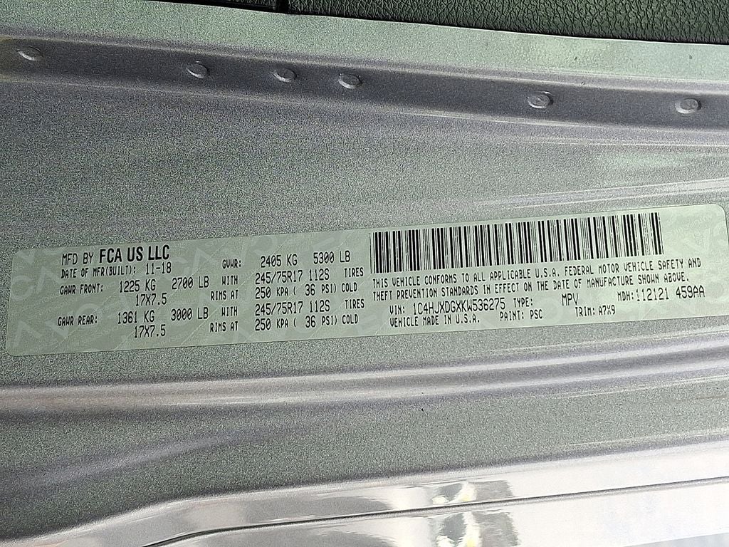 2019 Jeep Wrangler Unlimited Sport S