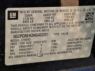 2017 Chevrolet Silverado 1500 LT LT1