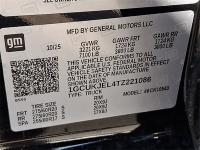 2026 Chevrolet Silverado 1500 4WD Crew Cab Short Bed High Country