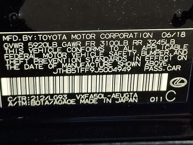 2018 Lexus LS 500 Base